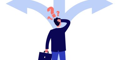 Adult,Person,Thinking,About,Direction,Flat,Vector,Illustration.,Man,In